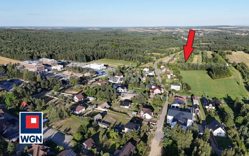 Grunt budowlany jednorodzinny na  sprzedaż Podlesice - Piękna działka z widokiem na górę Zborów